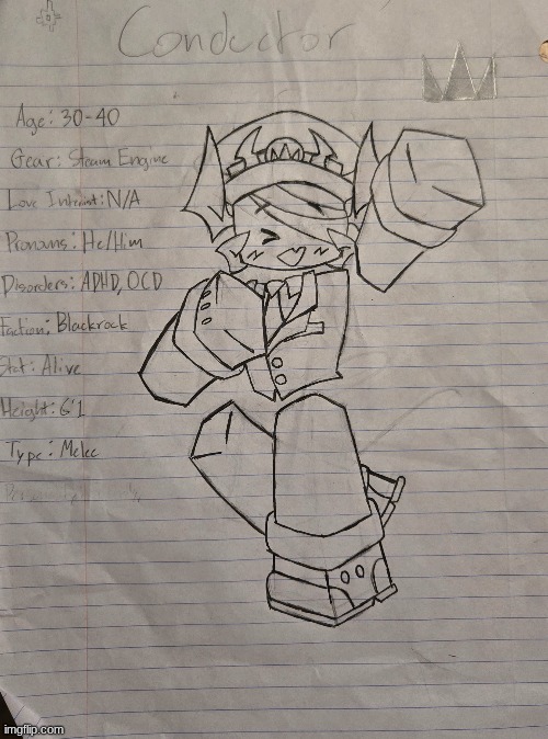 Trying out a new artstyle. New PHIGHTING OC lol, this is Conductor! yes, he runs people over with a train. | made w/ Imgflip meme maker