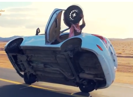 Changing tires on a moving car Blank Meme Template