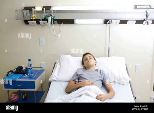 Kid in bed Blank Meme Template