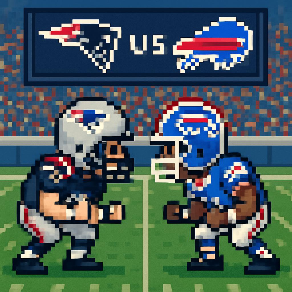 High Quality New England Patriots vs Buffalo Bills Blank Meme Template