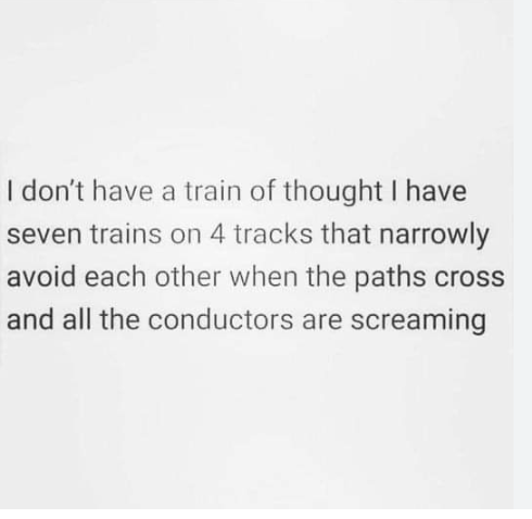 Seven Trains of thought Blank Meme Template