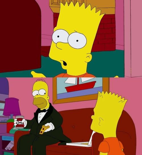 por que tan elegante homero Blank Meme Template