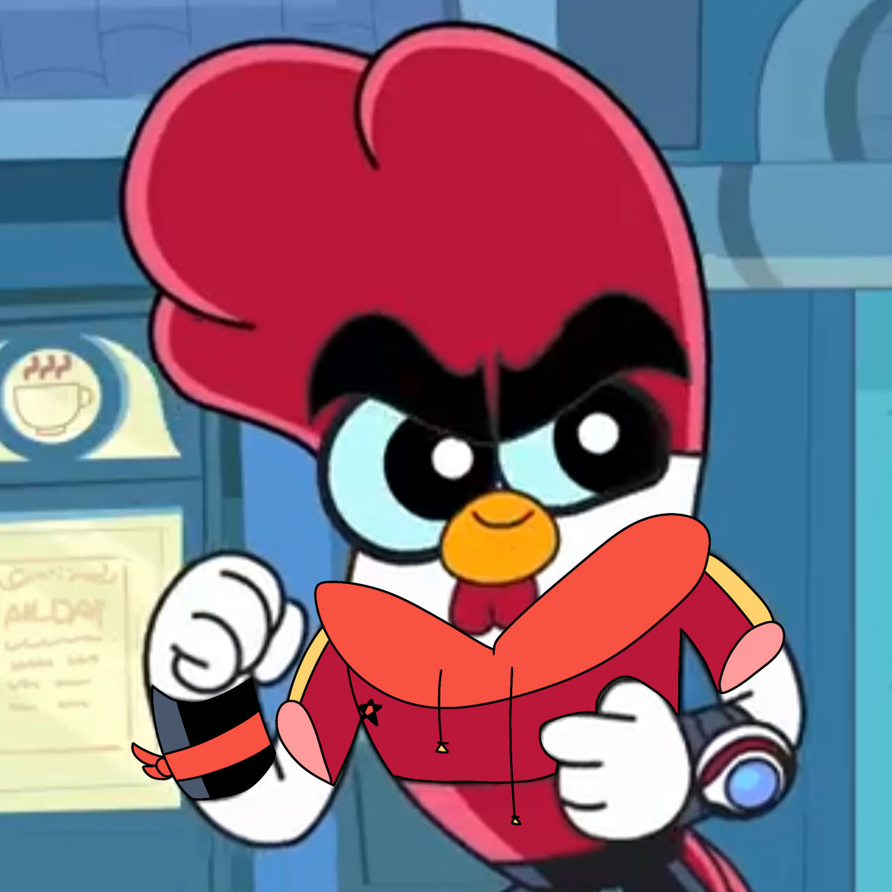 Chuck with a jacket lol Blank Meme Template