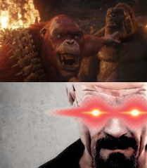 skar king laughing, then gets into kill mode Blank Meme Template