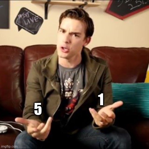 MatPat trash | 5 1 | image tagged in matpat trash | made w/ Imgflip meme maker