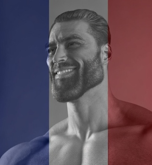 Giga Chad FR Blank Meme Template