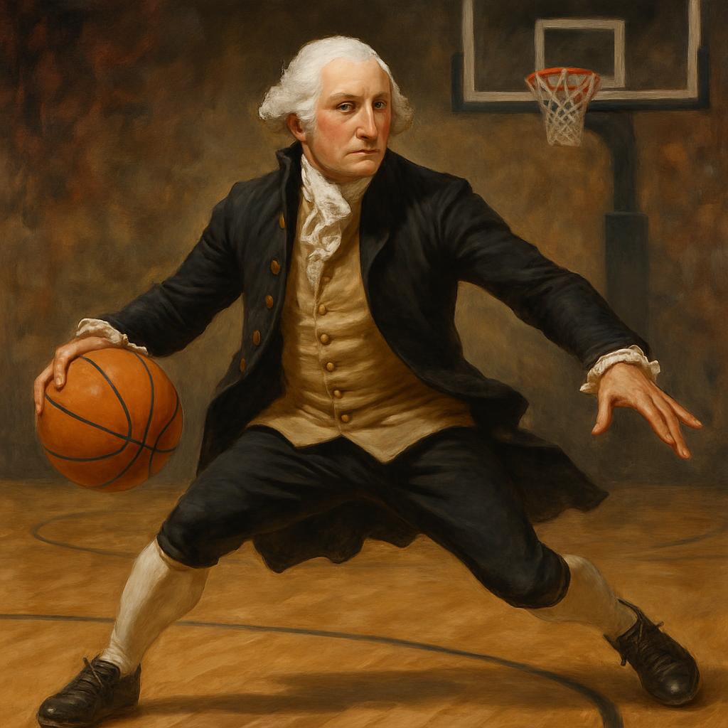 George Washington crossover basketball Blank Meme Template