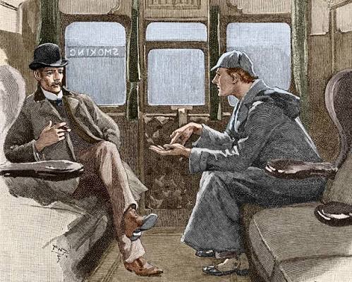 High Quality Sherlock Holmes and John Watson Blank Meme Template