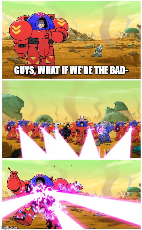 Space King Bad Guys Blank Meme Template