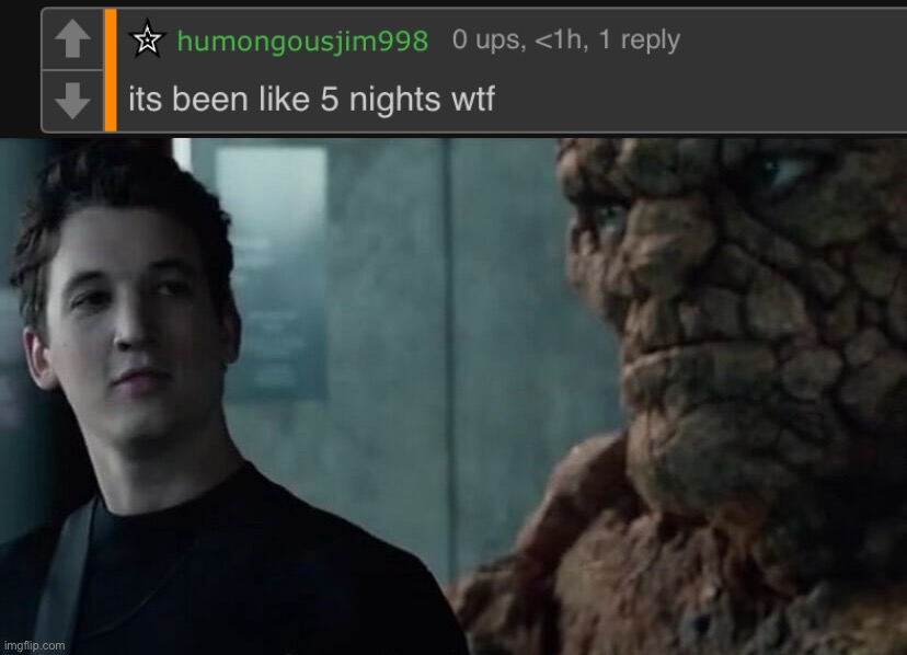 at freddy | image tagged in say that again | made w/ Imgflip meme maker