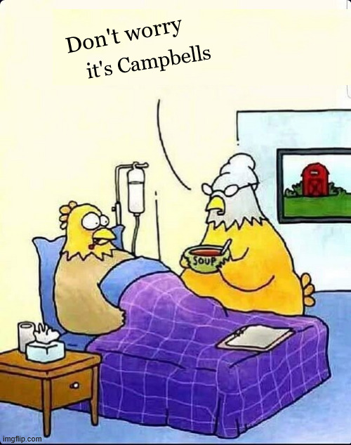 soup | Don't worry; it's Campbells | image tagged in soup,campbells | made w/ Imgflip meme maker