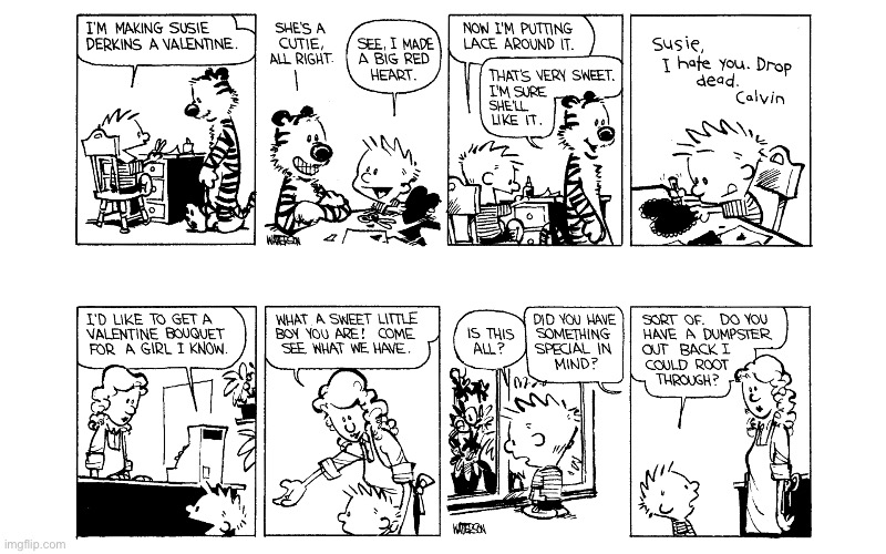 image tagged in calvin and hobbes,comics | made w/ Imgflip meme maker