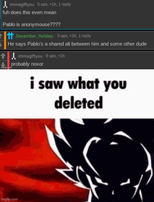 answer my reply gng | image tagged in i saw what you deleted | made w/ Imgflip meme maker