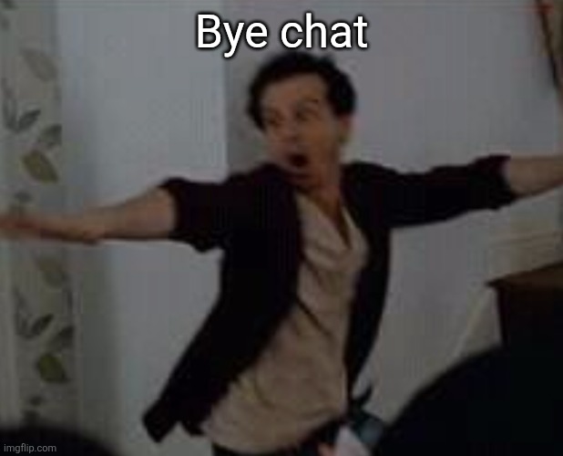 May come back at 11 pm | Bye chat | image tagged in what the fuck | made w/ Imgflip meme maker