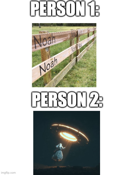 puns | PERSON 1:; PERSON 2: | image tagged in bad puns | made w/ Imgflip meme maker