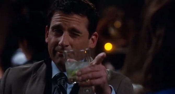 Steve carell cheers Blank Meme Template