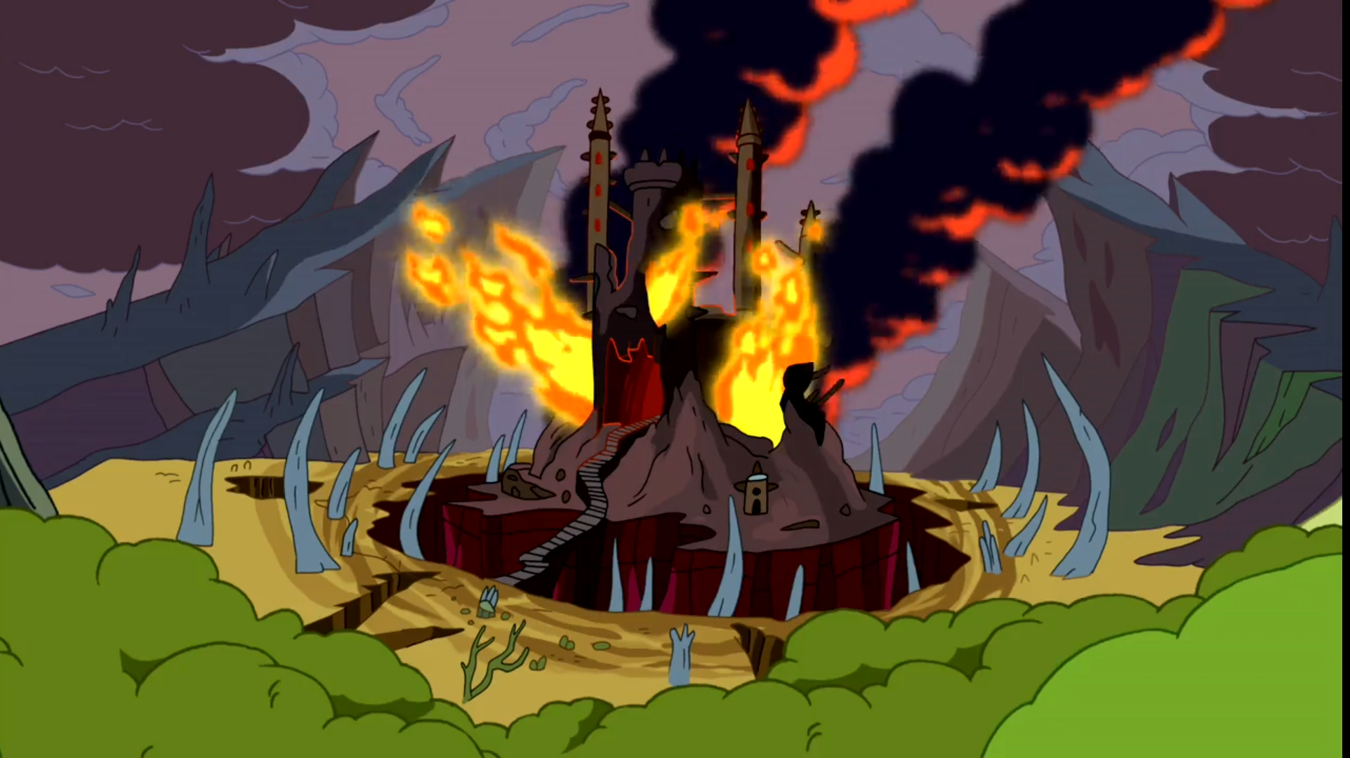 Burning wreck Blank Meme Template