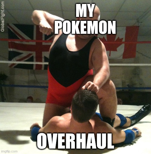 Beating Up | MY POKEMON OVERHAUL | image tagged in beating up | made w/ Imgflip meme maker
