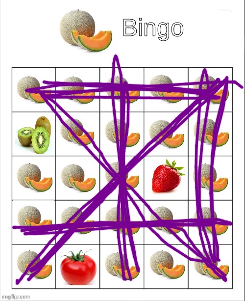 cantaloupe bingo | image tagged in cantaloupe bingo | made w/ Imgflip meme maker