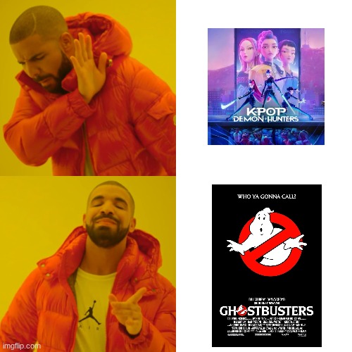 Who's a better ghost hunter? | image tagged in memes,drake hotline bling | made w/ Imgflip meme maker