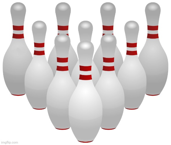 Didn't know what to make so here's a bunch of bowling pins | image tagged in bowling pins,memes | made w/ Imgflip meme maker