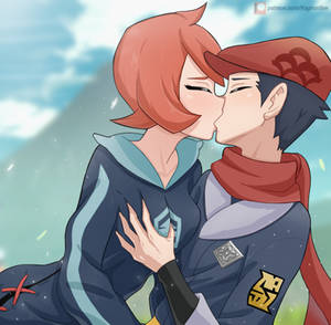 High Quality Arezu kissing Blank Meme Template