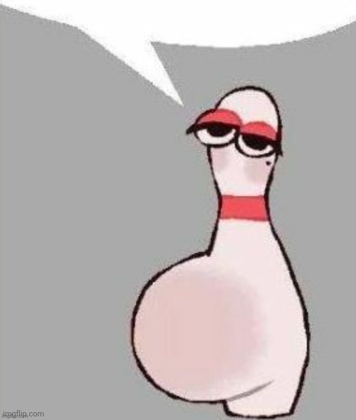Bowling pin speech bubble | image tagged in bowling pin speech bubble | made w/ Imgflip meme maker