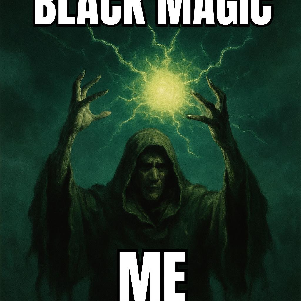 A meme like black magic Blank Meme Template