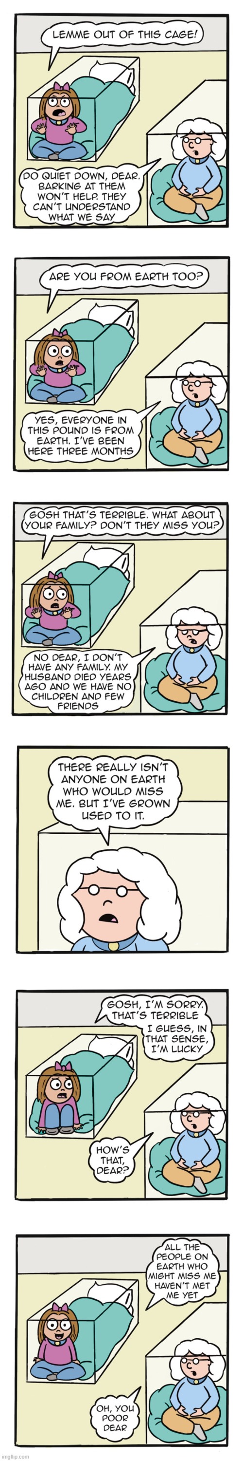 image tagged in humans,sally,elderly woman,aliens,adopt,adoption | made w/ Imgflip meme maker