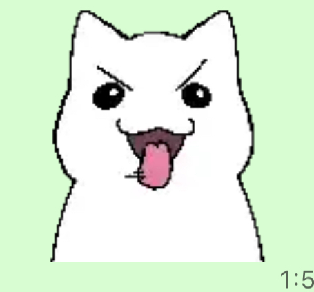 Cat wagging tongue gif Blank Meme Template