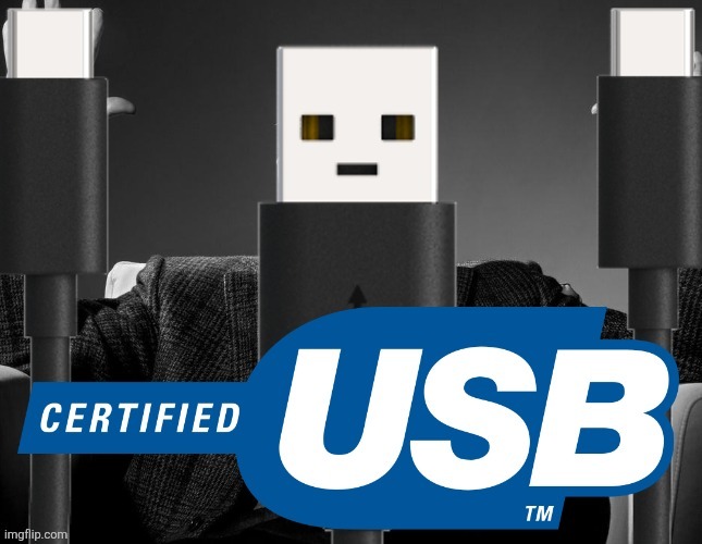 certified usb | image tagged in certified usb | made w/ Imgflip meme maker