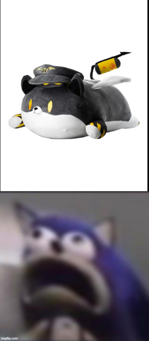 image tagged in n dog plush,distress | made w/ Imgflip meme maker