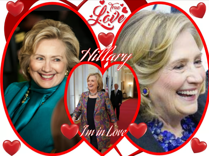 Hillary Clinton I'm in Love Blank Meme Template