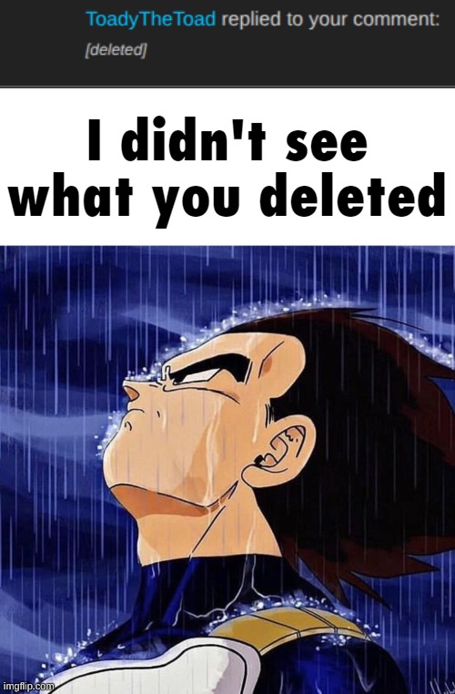 anyway gm | image tagged in i didn't see what you deleted | made w/ Imgflip meme maker