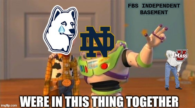UConn football meme | image tagged in memes,college football,football,nfl memes,uconn,notre dame | made w/ Imgflip meme maker