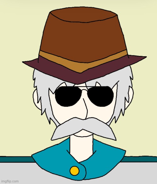 Remover of Degeneracy From Anime Sheriff mascot Smokey with sunglasses | image tagged in anime,sheriff,sunglasses,manly,art,based | made w/ Imgflip meme maker