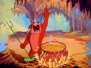 Cartoon Hell Blank Meme Template