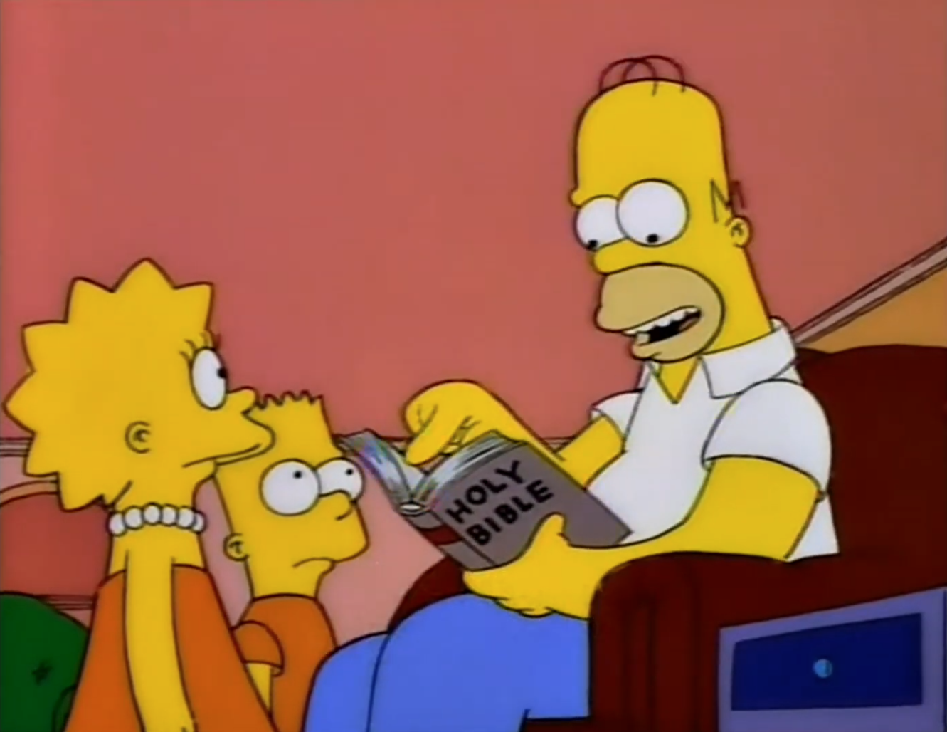 Simpsons Bible Blank Meme Template