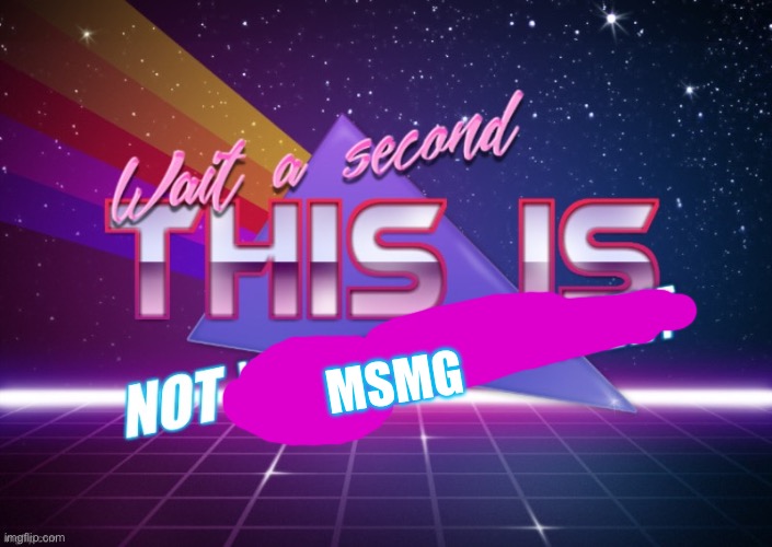 Wait a second this is not wholesome content | MSMG | image tagged in wait a second this is not wholesome content | made w/ Imgflip meme maker