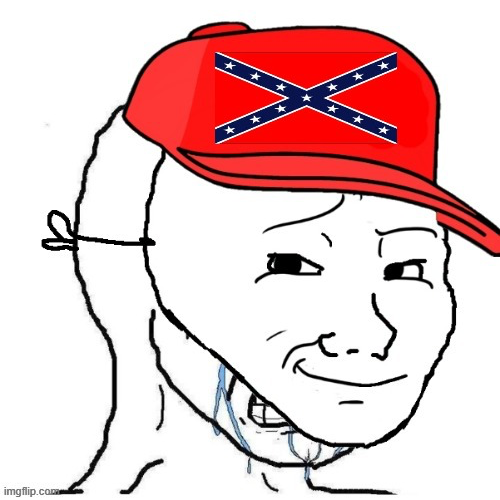 Neo-confederate wojak Blank Meme Template