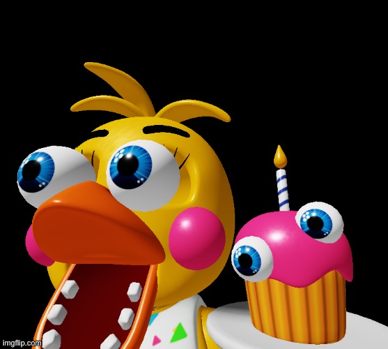 Toy chica eye pop | image tagged in toy chica eye pop | made w/ Imgflip meme maker