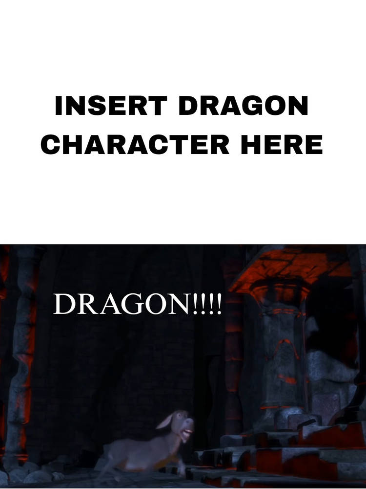 Donkey shouts who is coming Blank Meme Template