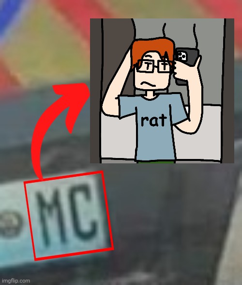 It's in a license plate this time | image tagged in mc,moscovio may,name soundalikes | made w/ Imgflip meme maker