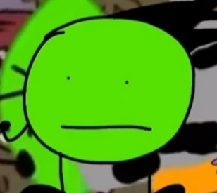 Confused Green ball pbs Blank Meme Template
