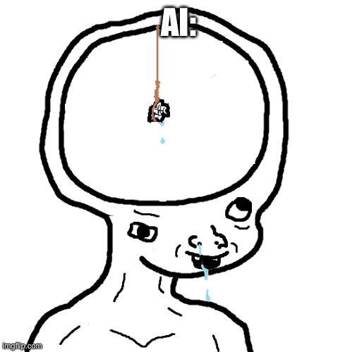 Dumb wojak | AI: | image tagged in dumb wojak | made w/ Imgflip meme maker