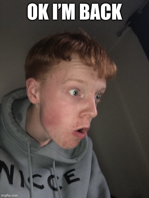 Neuron activation | OK I’M BACK | image tagged in neuron activation | made w/ Imgflip meme maker