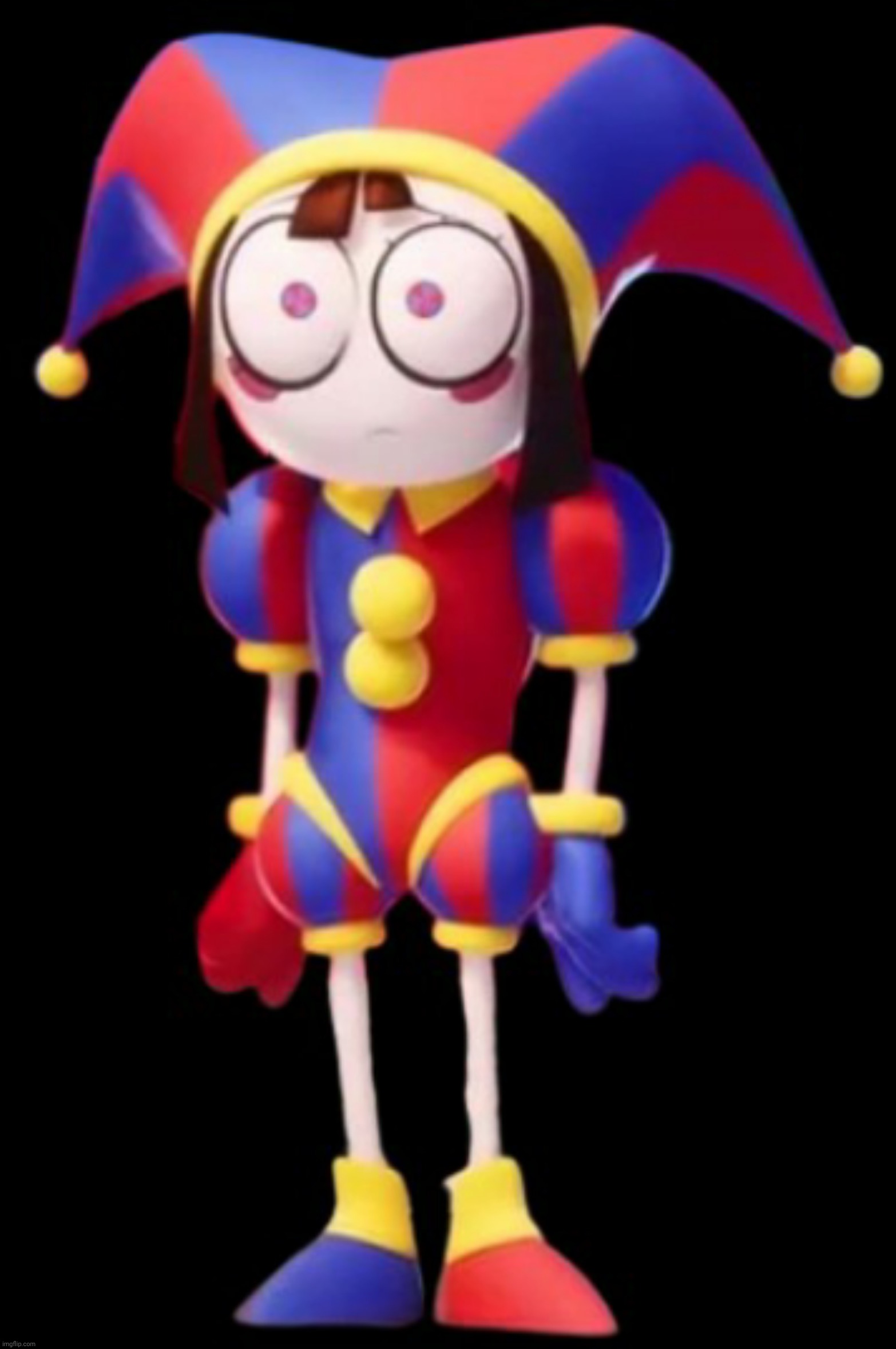 I hope this thing gets even more traumatised than it already is | image tagged in pomni | made w/ Imgflip meme maker