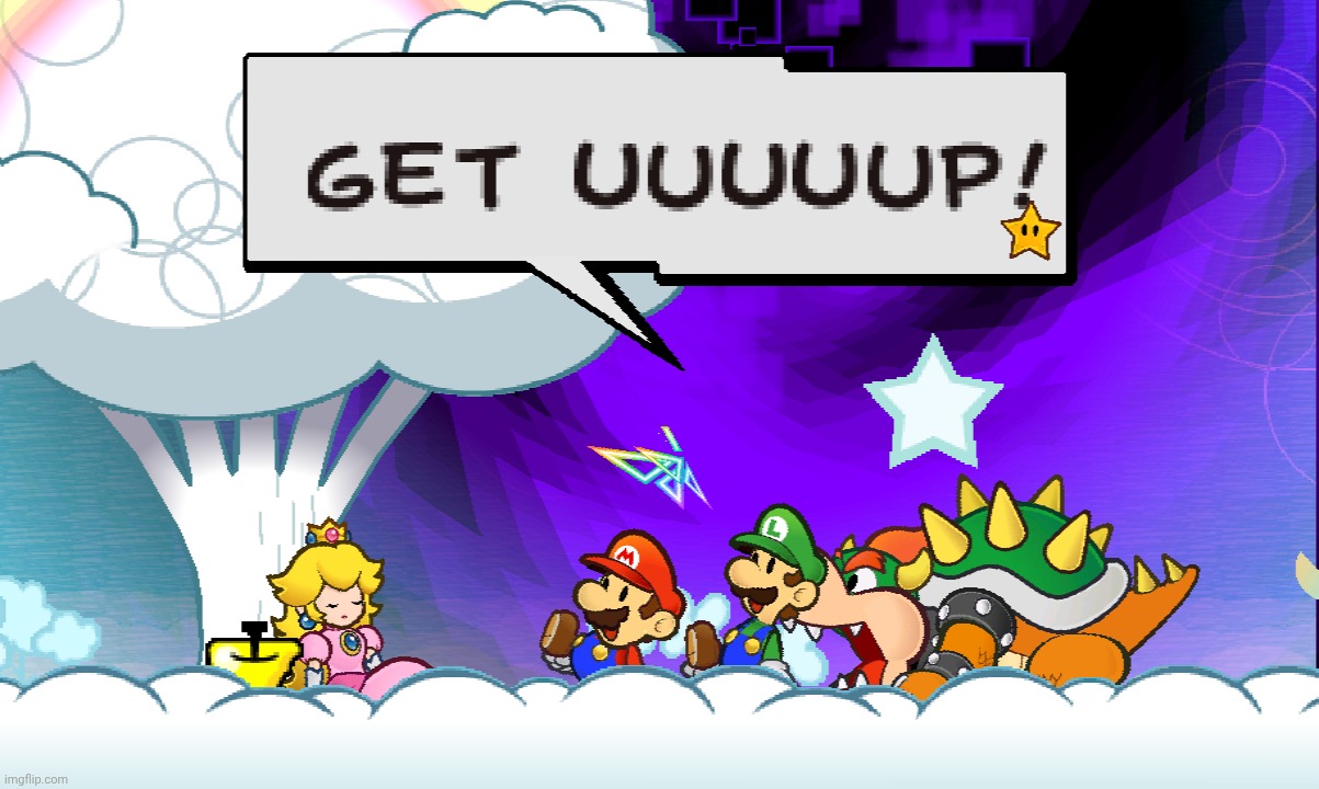 Oke back to our main registered channel: super paper mario screenshots | made w/ Imgflip meme maker
