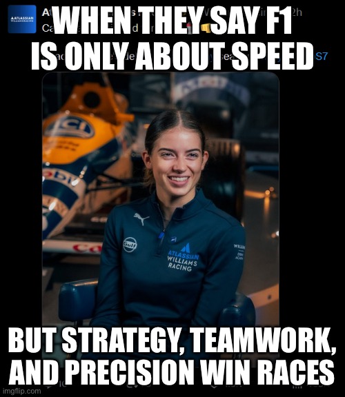 WHEN YOU SAY F1 IS JUST DRIVING IN CIRCLES; BUT THEN YOU WATCH THEM TAKE A CORNER AT 300 KM/H | WHEN THEY SAY F1 IS ONLY ABOUT SPEED; BUT STRATEGY, TEAMWORK, AND PRECISION WIN RACES | image tagged in f1,speed,i am speed,formula 1,extreme sports,skill issue | made w/ Imgflip meme maker