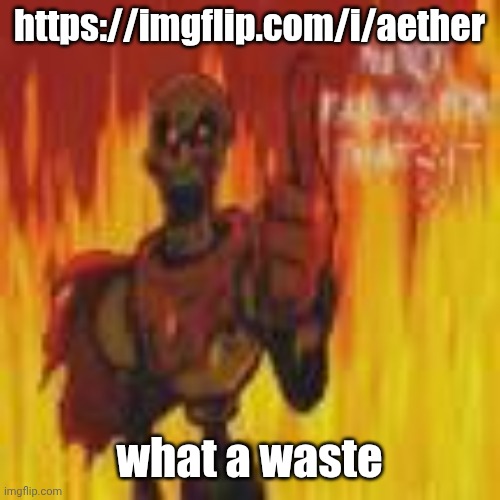 papyrus flames | https://imgflip.com/i/aether; what a waste | image tagged in papyrus flames | made w/ Imgflip meme maker